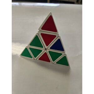 Vintage Rubik's Pyraminx Puzzle Toy Multicolor Fidget Toy 1980's Challenge